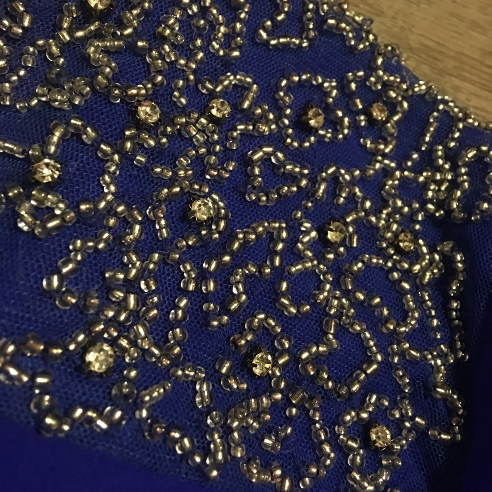 ✖️Charlotte Russe Blue Embellished Blouse✖️ - Picture 4 of 5